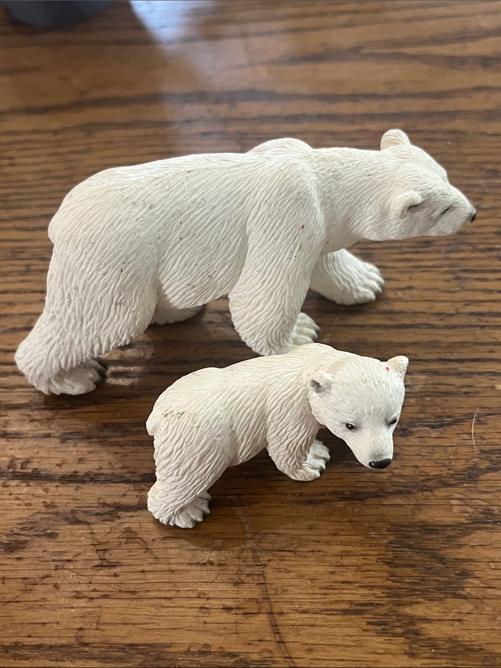 Schleich 2005 White Polar Bear Family Toy Set - Realistic Play Figures